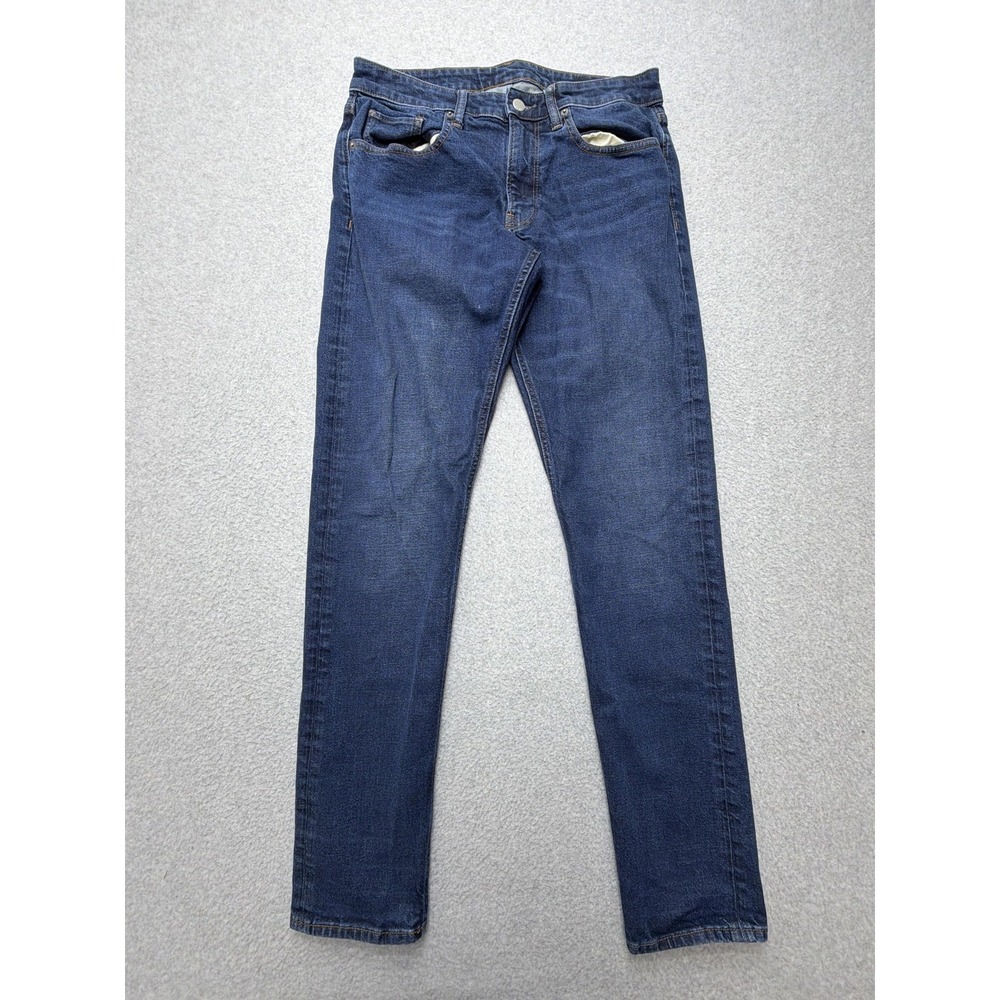 Bonobos Athletic Taper Jeans Mens 31x34 Blue Medium Wash Stretch Denim Pants